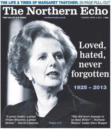 Thatcher Northern Echo