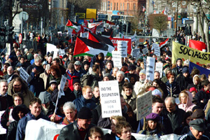 Thousands marched through Dublin to protest