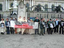 Ógra Shinn Féin in Belfast protest attempts to criminalise republicans