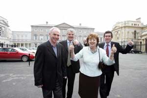 Independent TDs Tony Gregory, Finian McGrath, Catherine Murphy and Jerry Cowley