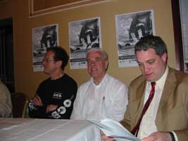 Niall Stokes, Fr Peter McVerry and Aengus Ó Snodaigh TD