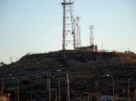Israeli military spypost in Palestine