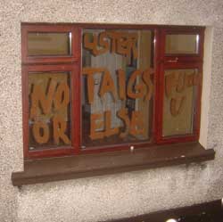 Sectarian graffiti in Rasharkin