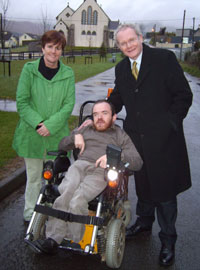 Caitriona Ruane, Martin McGuinness and Seán McGinn canvassing in Attical, South Down