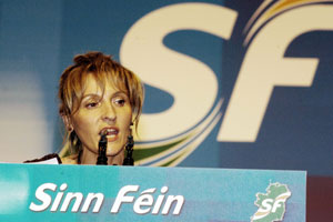 Martina Anderson opening the 2007 Ard Fheis