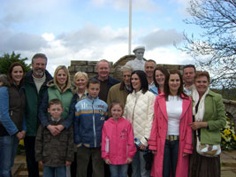 Gerry Adams, Martin McGuinness and Michelle Gildernew with relatives of the 8 Loughgall Martyrs