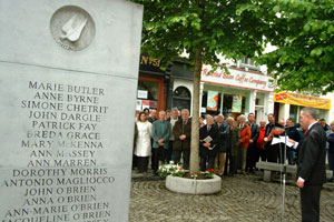 Commemoration for the 33rd anniversary of the Dublin/Monaghan Bombings