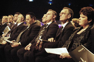 Gerry Kelly at the Regional Holocaust Memorial Day commemoration held in Stormont