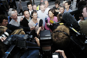 Sinn Féin gave its final press conference of the Lisbon Treaty referendum campaign on Dublin’s Henry Street on Tuesday