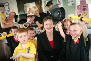 EDUCATION MINISTER: Graduation day at St Enda’s, Newtownabbey, 2005