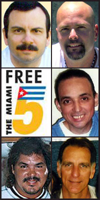(clockwise from top left) Fernando González, Gerardo Hernández, Antonio Guerrero, René González and Ramón Labañino