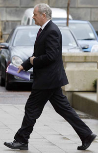 Martin McGuinness arrives at Stormont