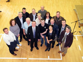NEWRY AND ARMAGH: Conor Murphy and his election team