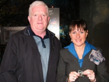 Brendan Fearon with Gernika tour guide