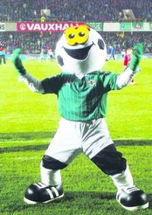 Jamie Bryson as NI mascot