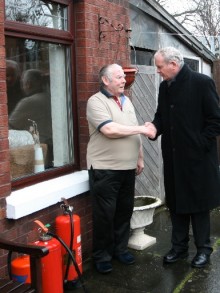 Martin McGuinness visits Short Strand