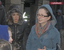 Sen Kathryn Reilly speaks yo Youth protest