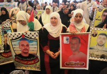 Palestine hunger strike families
