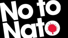 No to Nato banner Wales 2014