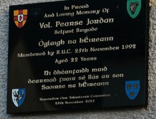 Pearse Jordan – Plaque