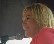 Michelle O'Neill speaking at Bodenstown