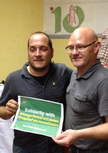 Catalan language hunger striker Paul Maskey