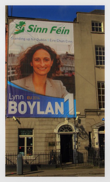 Lynn Boylan drop banner 2014 EU