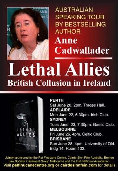 Anne Cadwallader Australia tour