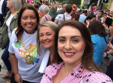 Deirdre Hargey at Pride