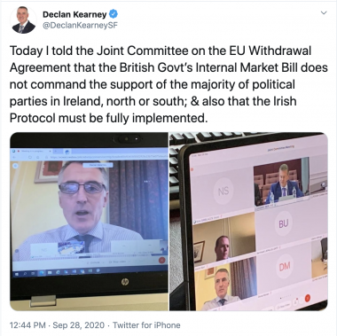 Declan tweet internal market bill