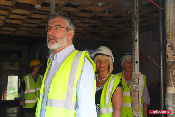 Moore Visit Gerry Adams