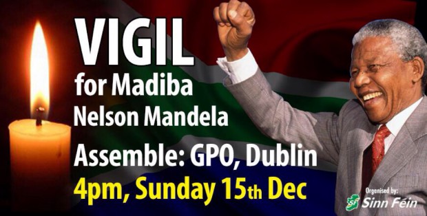 Mandela Dublin vigil 2013