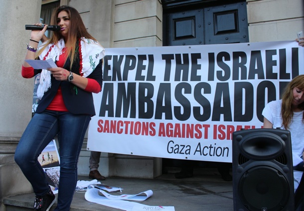 Gaza die-in Dublin July 2014 – speaker