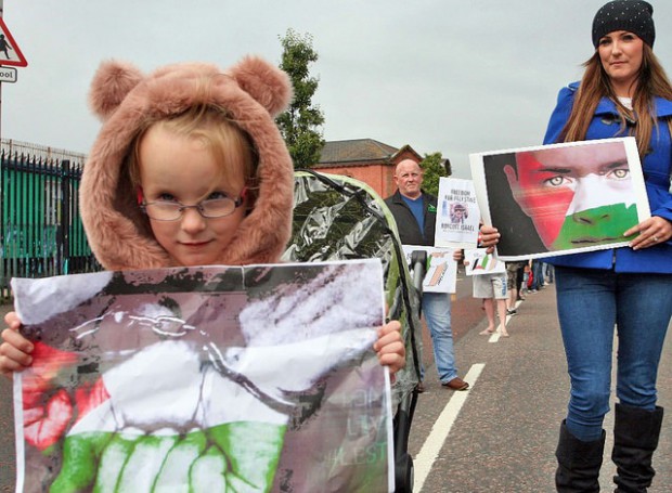 Gaza Belfast vigil 2014