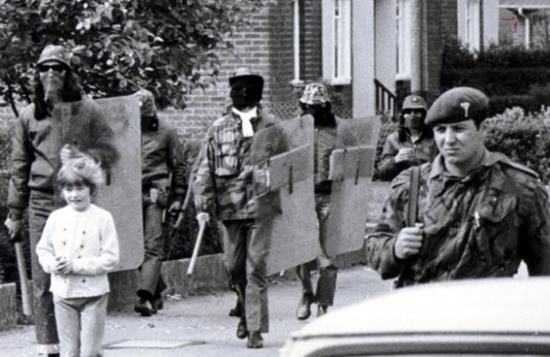 UDA + British Army patrol