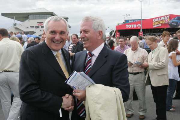 Taoiseach Bertie Ahern and EU Commissioner Charlie McCreevy, Galway Races 2/8/2006