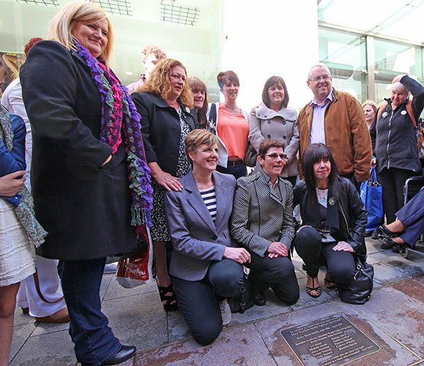 Dunnes Strikers plaque unveiling