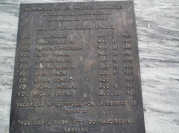 Hunger strike monument in Havana