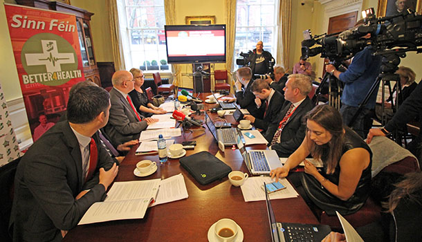 Briefing journalists on Health policy