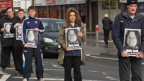 Belfast Bobby Sands vigil