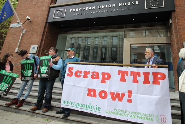 TTIP Protest in Dublin Jun 2015