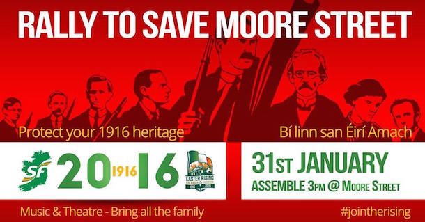 Moore Street rally, 31 January 2016