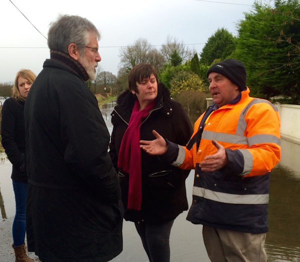 Gerry Adams in Clonlara, County Clare