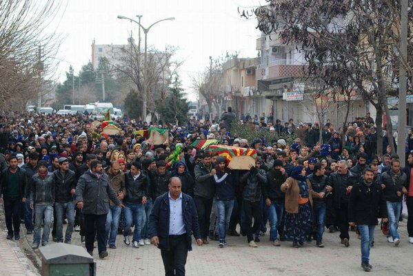 Turkey – Funerals of people killed during curfew in Cizîr