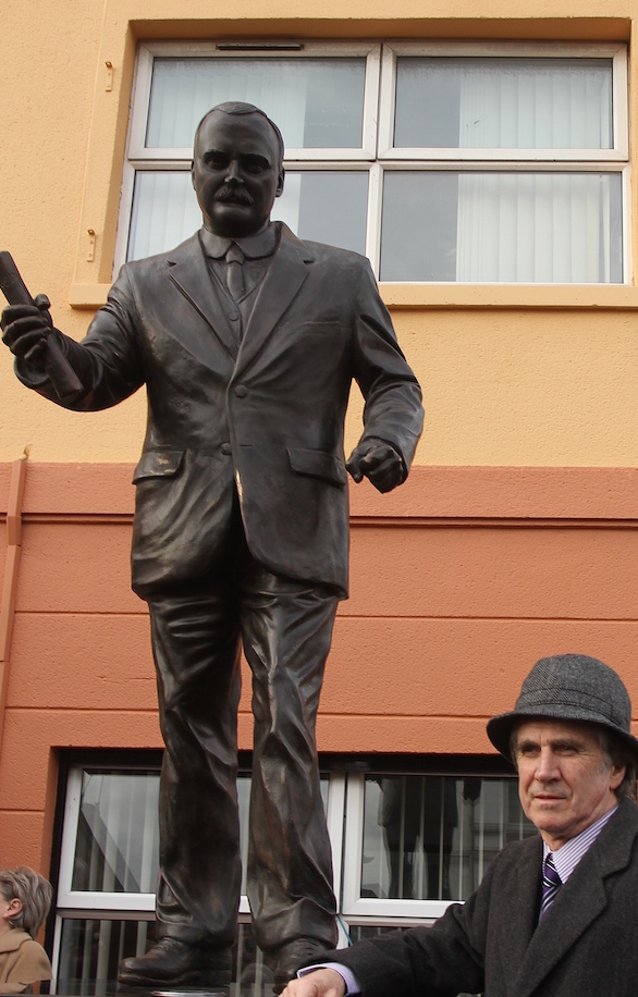 James Connolly statue Belfast unveiled March 2016