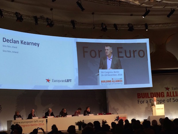 European Left, Berlin –  Dec 2016 – DK speaks