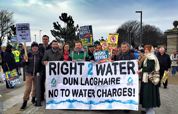 Dun Laoghaire anti-water charges