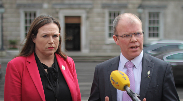 Louise O'Reilly and Peadar Toibin