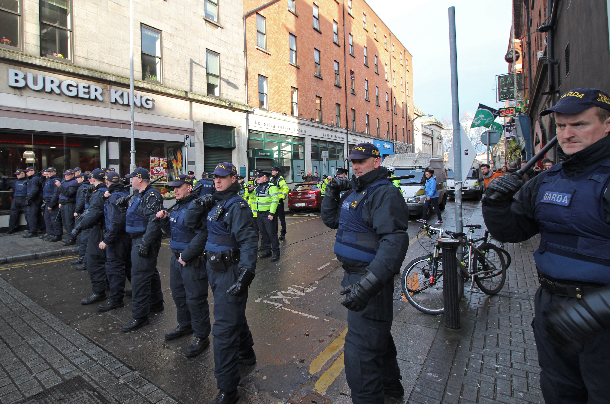 Gardai batons