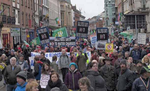 Righ2Water protesters College Green